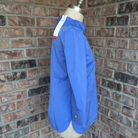 Talbots Boat Neck Round Foldable Collar Shirt XS - Picture 6 of 7